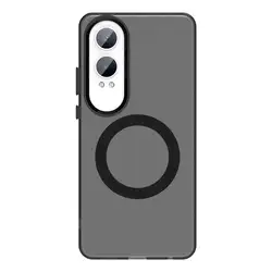 Ultra Frosted Shockproof Matte Phone Case with Magnetic Design for OnePlus Nord CE4 5G (Black Magnetic)