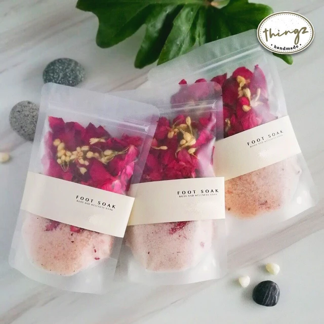 Sel de bain - Sels de l'Himalaya – Pétales de rose