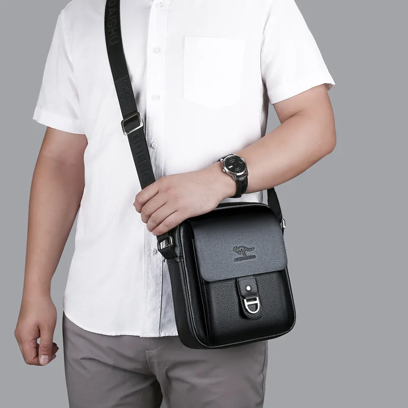 New Style Men's Single Shoulder Bag Fashion Casual Trendy Crossbody Business Small Satchel Backpack for Students Youth