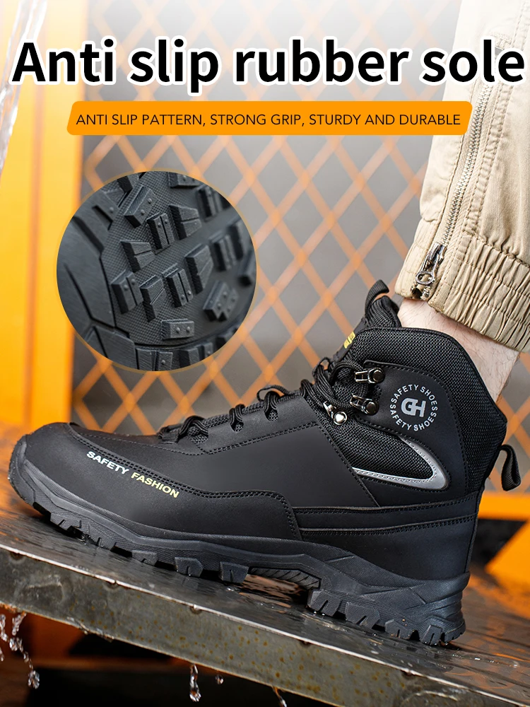 Waterproof Work Safety Boots Men Women Indestructible Anti