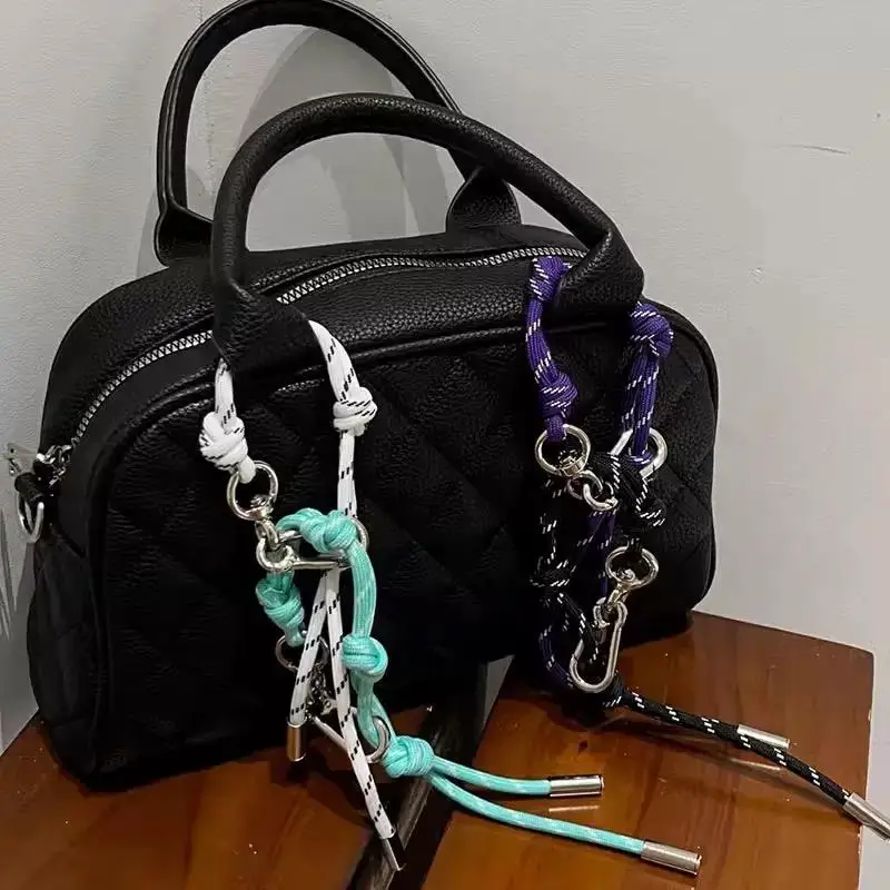 Vibrant Handmade Braided Nylon Keychain Strap