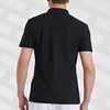 Men's Solid Colour Sports Tee Gym Fitness Training Clothes Tight Stretch Running Jersey Golf Baseball Short Sleeve Neck T-shirt 5