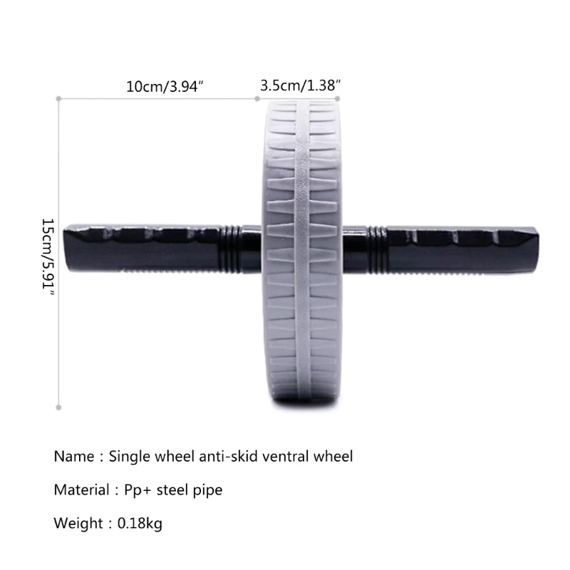 Ruota per esercizi con rullo addominale portatile AB Wheel Roller