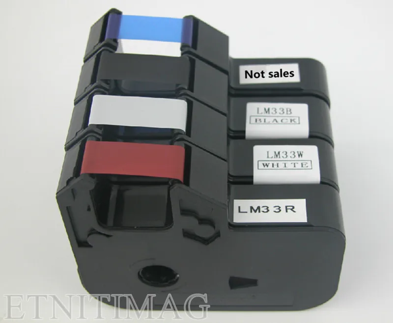 Rolo Lote Fita de Tinta Cassete Lm33b para Lmark Cabo id Impressora Máquina Rotulação Eletrônica Lk-330 Lk-320 Lk-320p Lk-340 2 - Imagem 5