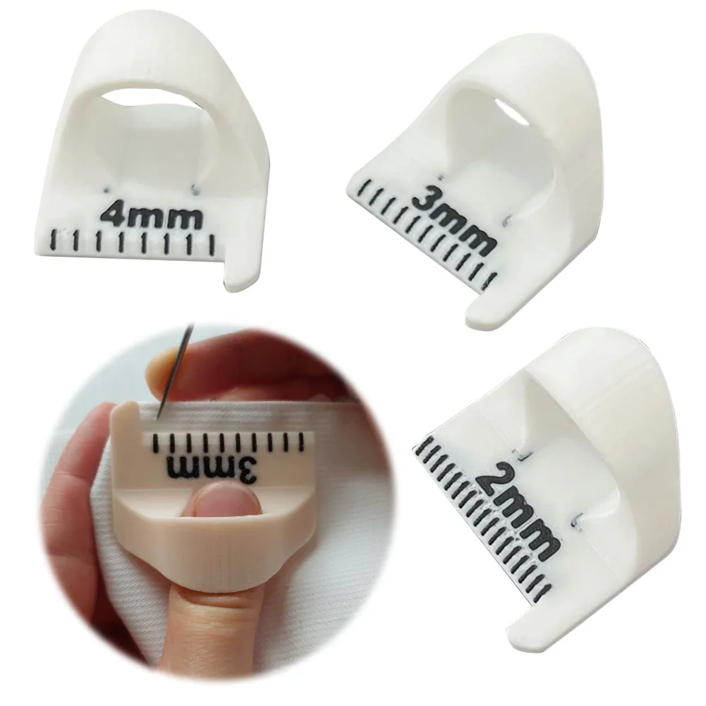 Sewing Gadgets 6 PCS Silicone Finger Stitching Rulers - Sewing Guide ...