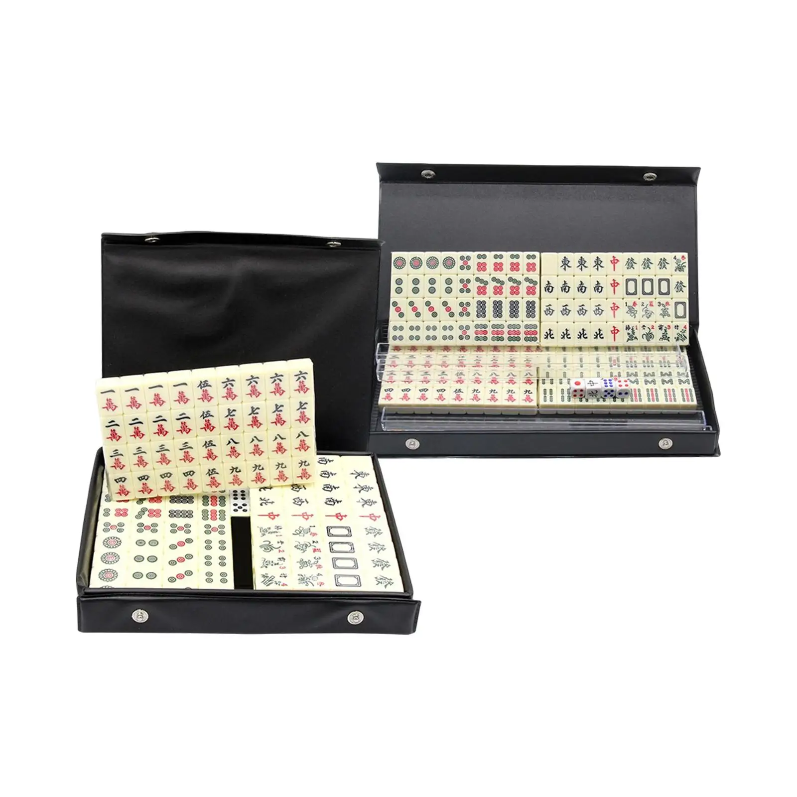 Mahjong Game Set,144pcs Mini Mahjong Tiles,Traditional Chinese Majiang Party