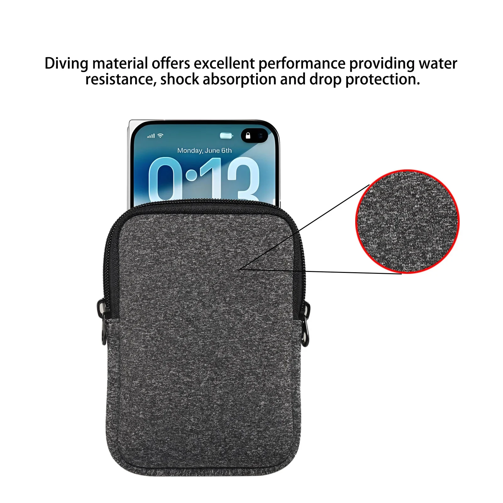 Versatile Shoulder Belt Clip Phone Pouch