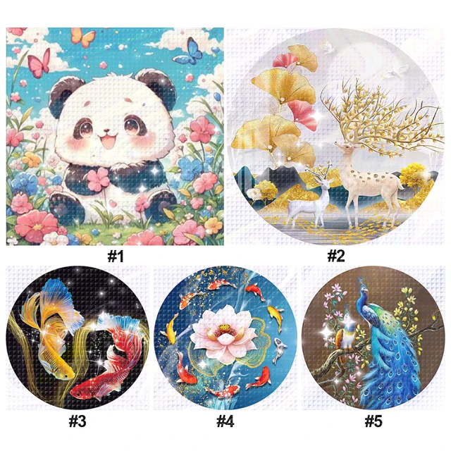 Kit de points de croix animaux imprimés de perles brodées complètes, 11CT, décoration artistique pour la maison 3