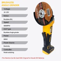 Electric Goddess DCG406 100/125MM Electric Angle Grinder Brushless Motor Metal/Wood Cutting Power Tool For Dewalt 20V Battery 2