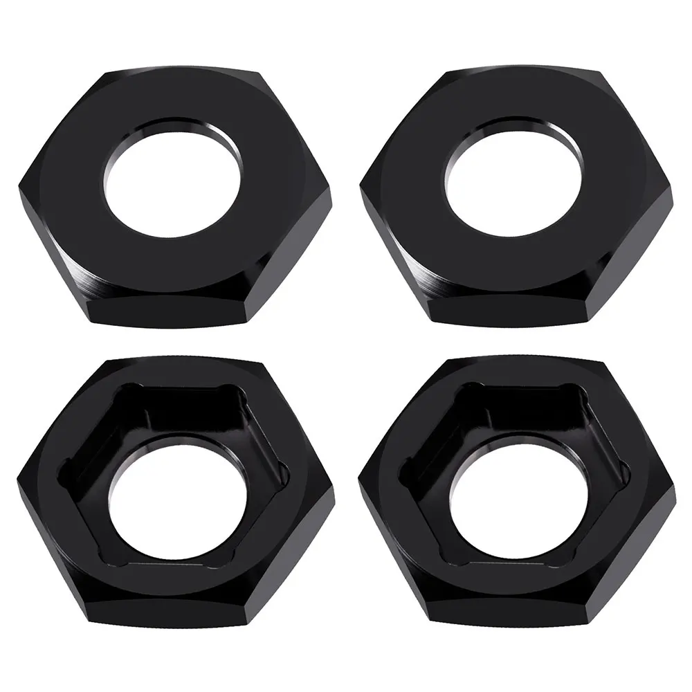 TRINOOD 4 Stück Alu-Legierung Radnabenadapter 17mm auf 24mm/12mm auf 17mm Antriebsnaben-Kombinator für 1/8 RC Crawler Auto Buggy Truck Teile – Detail 6