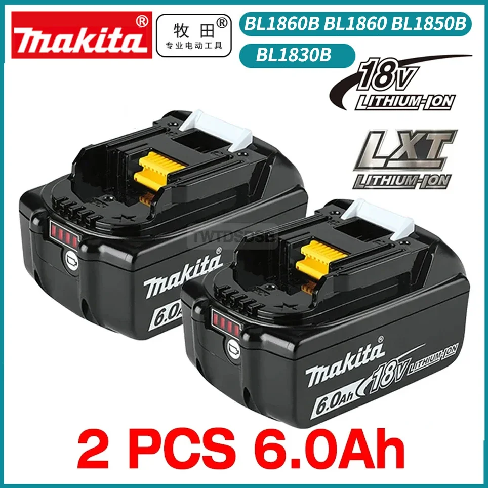 Originale Makita Bl1860 Bl1850B Bl1850 Bl1840 Bl1830 Cacciavite Batteria E Caricabatterie 18V Batterie Di Ricambio Per Utensili Elettrici.