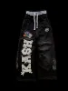 Y2K Black Pants Joggers Sweatpants Men Women Harajuku Gothic Double Waist Sweatpants Streetwear Graphics Embroidered Trousers