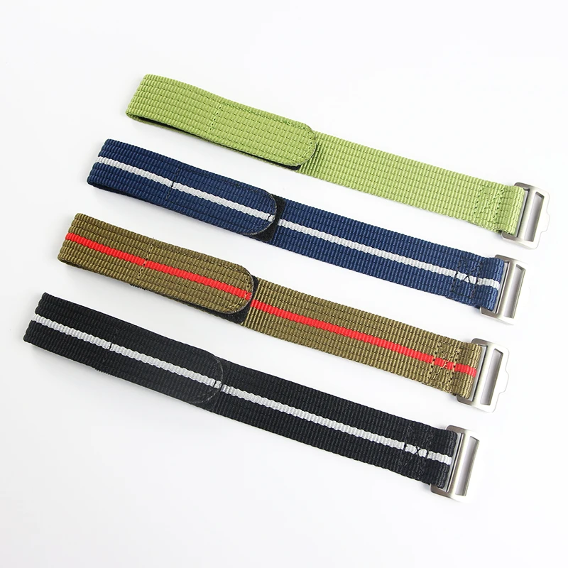 Premium Washable Nylon Nato Loop Strap – Sporty & Comfortable Watchband Bracelet