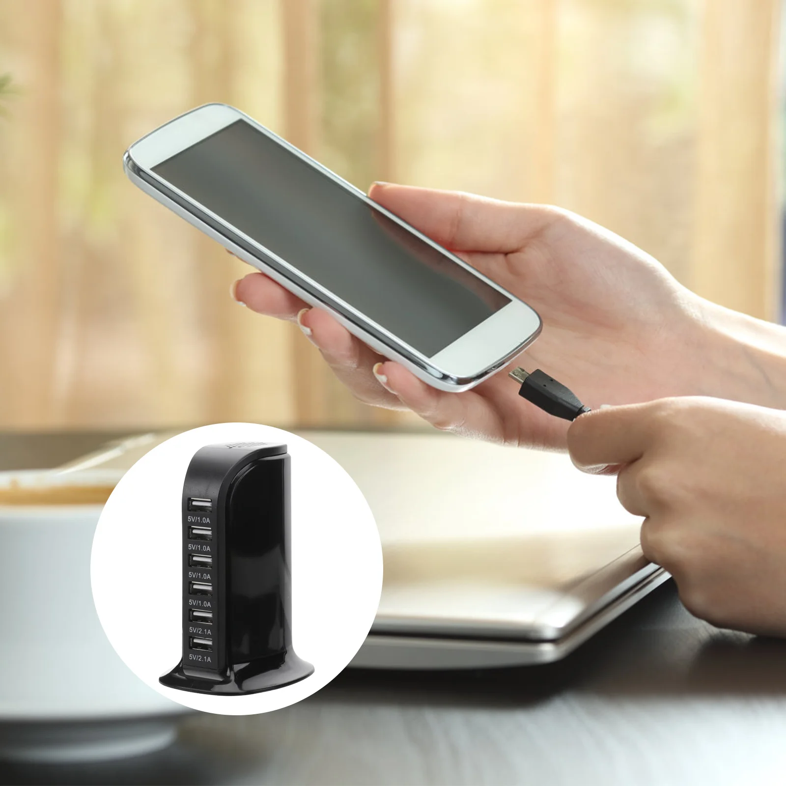 

30W Multi 6 Port USB 6A Rapid Charging Station Desktop Travel Hub (Original US Plug)