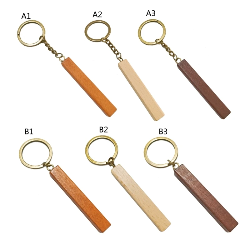 Blank Wood Key Chain Wood Keychain Key Rings Key Tags Wood