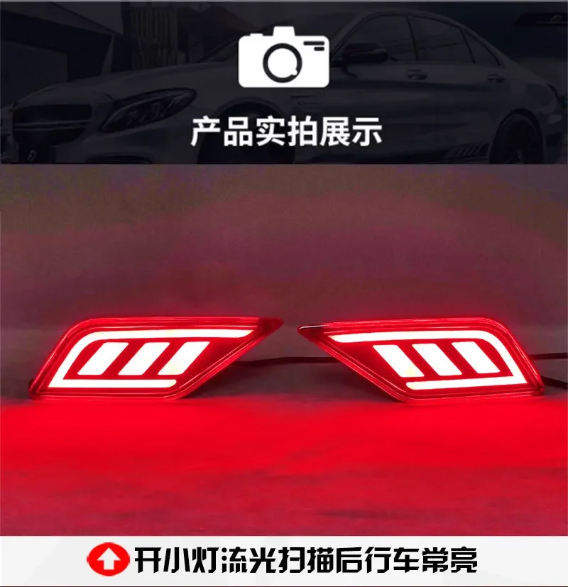 For Toyota Corolla Cross 2022 2023 2024 2025 Car Led Rear Bumper Reflector Light DRL Dynamic Turn Signal Driving Brake Lights detail image 10