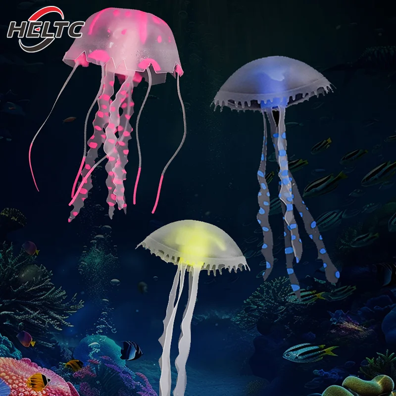 3Pcs Artificial Jellyfish Aquarium Fish Tank Underwater Plant Landscape Ornament Fish Tank Ornaments Fish Tank Decorations Aquarium Ornaments
