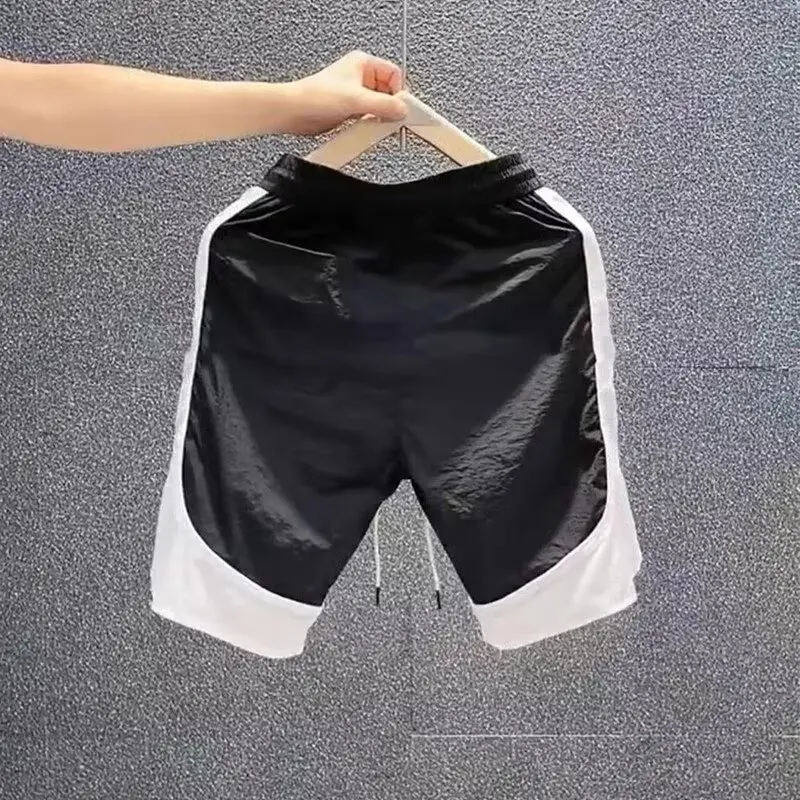 Summer Men's Quick Drying Shorts Basketball Shorts Beach Breathable Sports Short Pants Color Blocked Sweatpants Men Clothing New 6 Sd20076f033a4495281b56fb7b1483159v