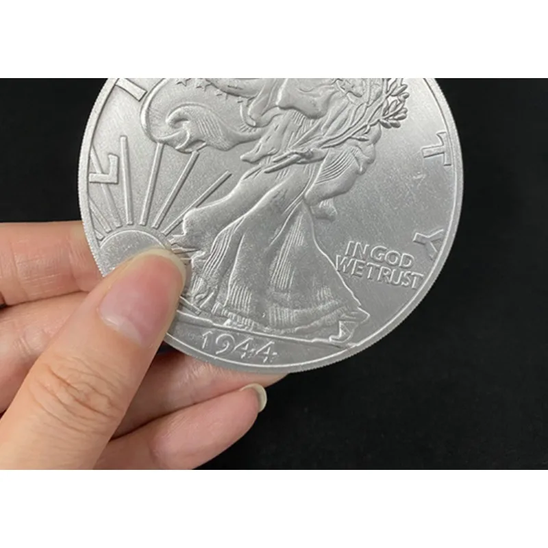 

Jumbo Walking Liberty Half Dollar (7.3cm) Magic Tricks Coin Magic Street Stage Close Up Magic Accessories For Magician Copy Coin