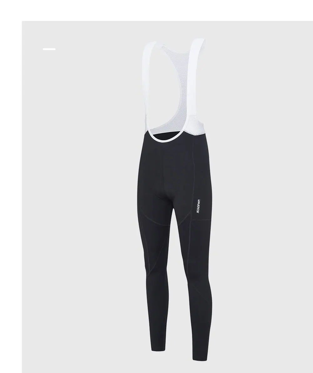 HISERWA Professionelle Radsport-Trägerhose für Damen, Frühling und Herbst, MTB-Rennradhose, atmungsaktive, stoßdämpfende Radhose – Detail 1