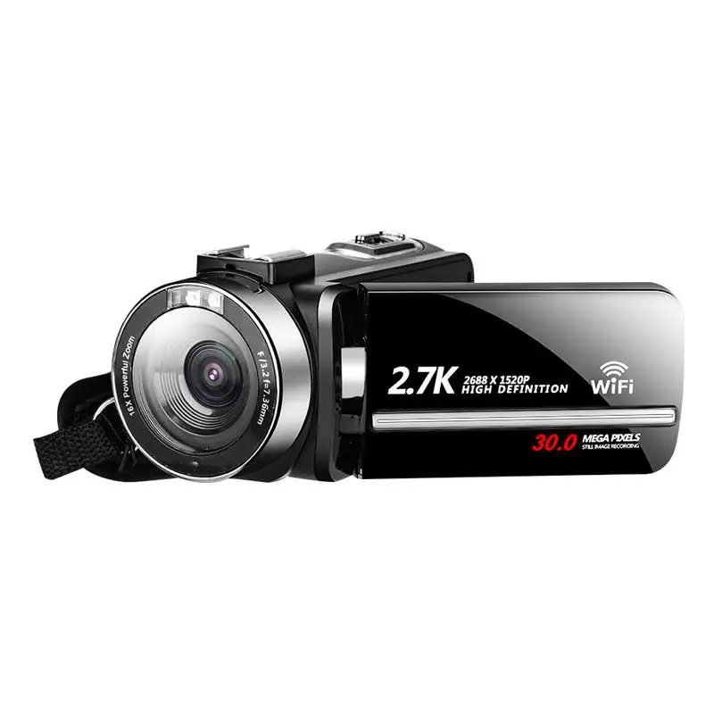 Vhs Camera Vintage-Style Camcorder 4K Recording, Rotating