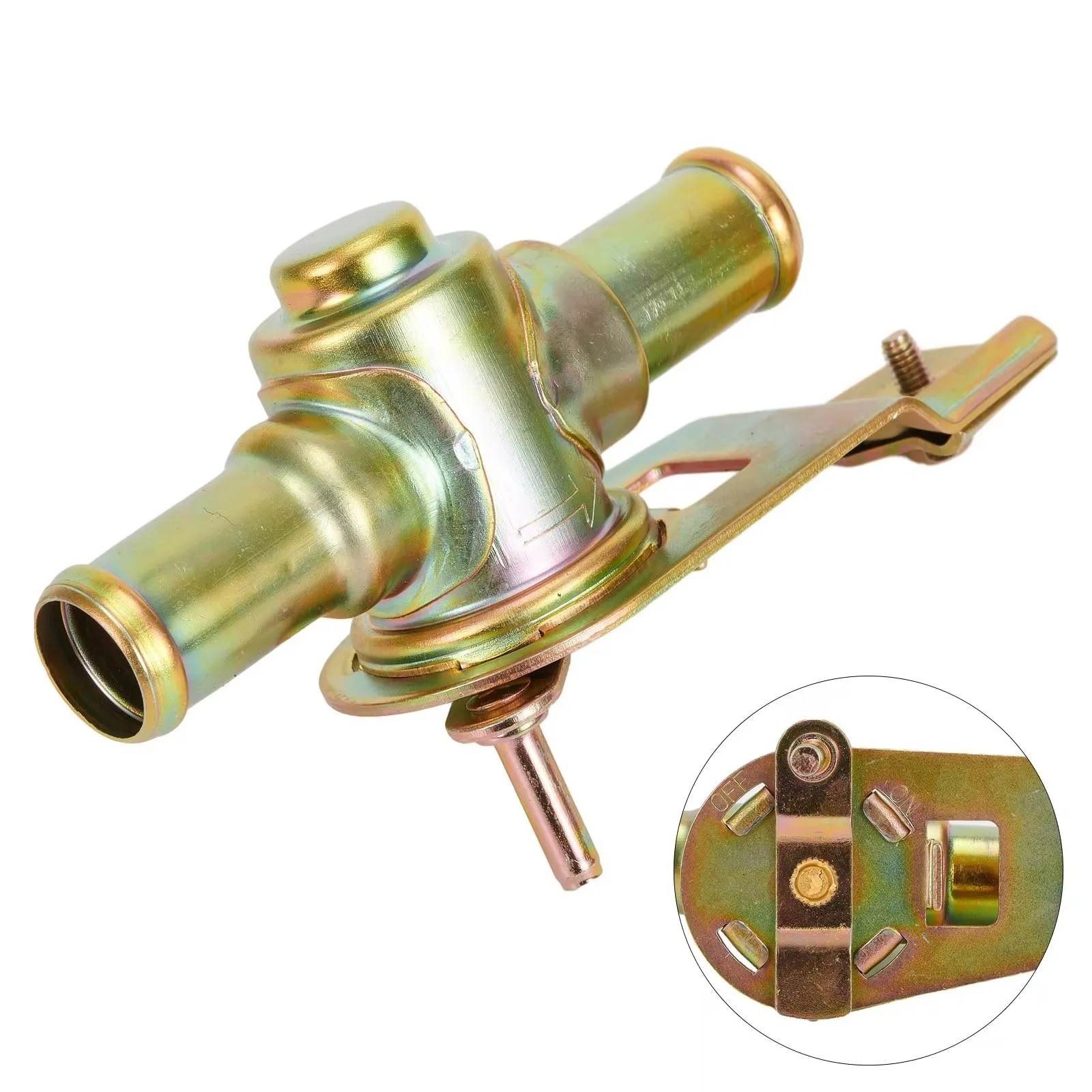 Universal Heater Tap Valve Type Car Hot Rod 16mm (5/8") Cable-Type Inline C3UZ18495A YG Heater Faucet Valve Car Accessories