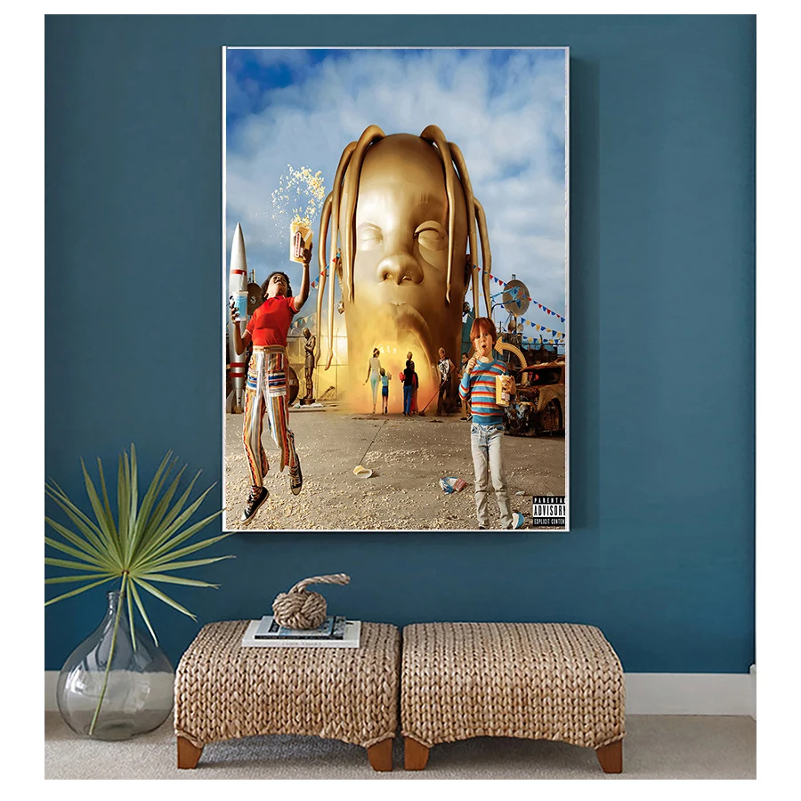 Star Rodeo Astroworld Album Canvas Painting Poster E Stampe Wall Art For Living Room Home Decor Nuovo Poster Travis Scott Music