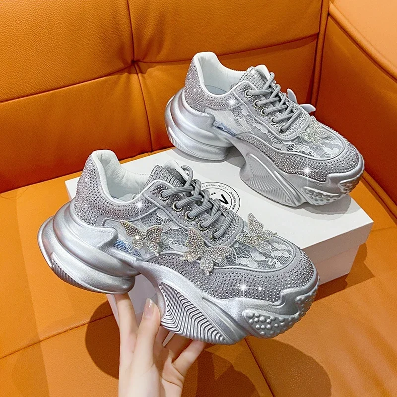 Running Shoes Tennis Shoes With Sparkles Running Trainers Glitter