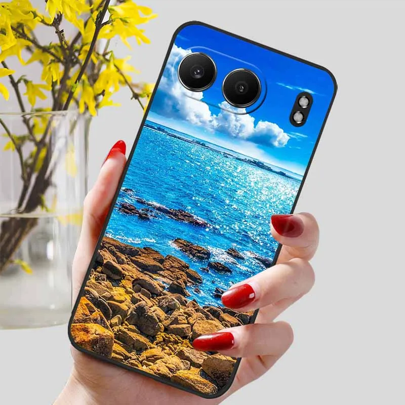 Luxury Silicone TPU Soft Bumper Case with Cute Cat Design for Oneplus Nord 4 - Premium Protective Cover