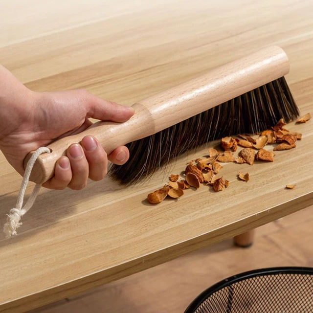 Brosse de lit à Long manche, manche en bois, brosse de balayage de lit en bois massif, brosse à tapis, brosse à poils souples 1 pièce 3