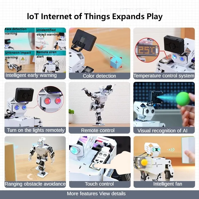 토니봇 17 DOF 휴머노이드 로봇 교육용 아두이노 파이썬 스크래치 프로그래밍 키트 걷기 춤 체조 휴머노이드 로봇