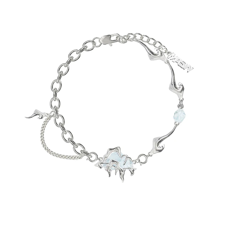 MASW Original Design Montain Series Chain Bracelet For Women High Quality Thick Silver Plated  Cool Trend Luxury Jewelry Gift