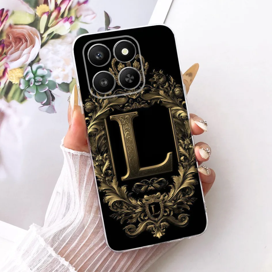 Clear Luxury Crown Letter Silicone Couple Phone Case - Soft and Stylish Protection