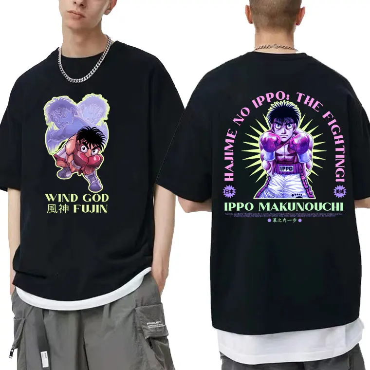 

Manga Hajime No Ippo Kamogawa Boxing Graphic T-shirts Makunouchi Takamura Fighting Tshirt Men Women Fashion Anime Trend T Shirts