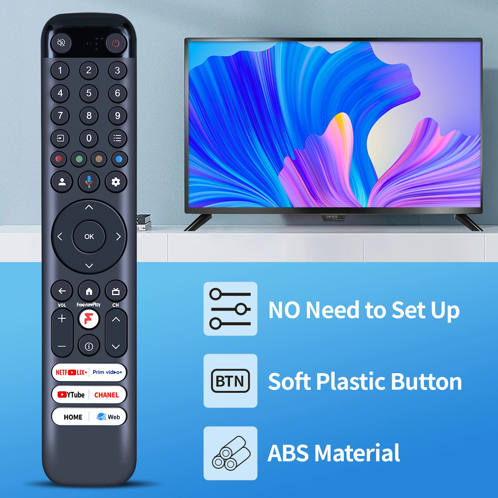 New RC833 GUB2 Remote Control For TCL TV 65C845 55 75 65C745 without Voice