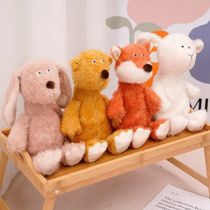 

1PC 25CM Cute Fox Plush Toy Doll Stuffed Animal Sheep Dolls Soft Plush Rabbit Dolls For Kids Birthday Gifts
