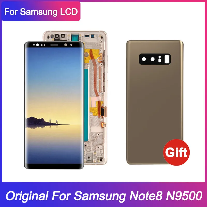 Original note8 N950 Display for SAMSUNG Galaxy Note 8 LCD N950F LCD Display  Touch Screen Digitizer Assembly Replacement Screen