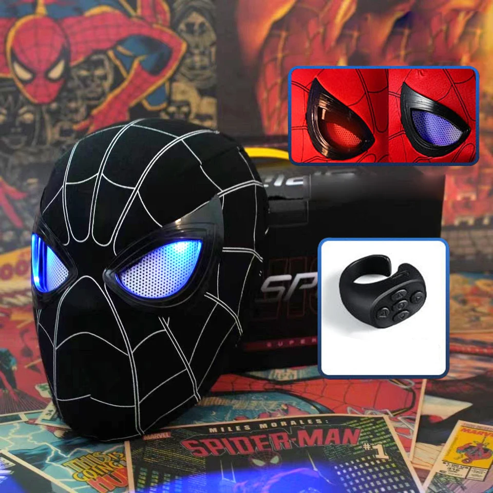 ブラック スパイダーマン スーパーヒーロー マスク ハロウィンマスク