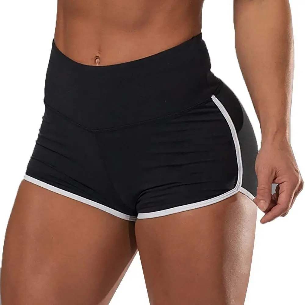 Summer Peach High Waist Pants Women's Fitness Elastic Hip Lift Gym Yoga Pants Quick-drying Running Sports Bike Shorts Solid