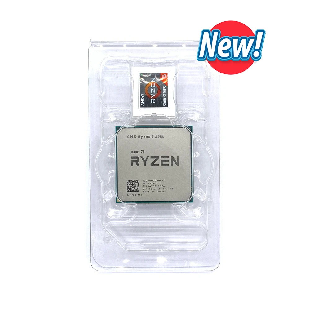 NEW AMD Ryzen 5 5500 R5 5500 + ASUS TUF GAMING B450M PRO S Set Kit Ryzen  Processor B450M Motherboard AM4 All New But Without Fan