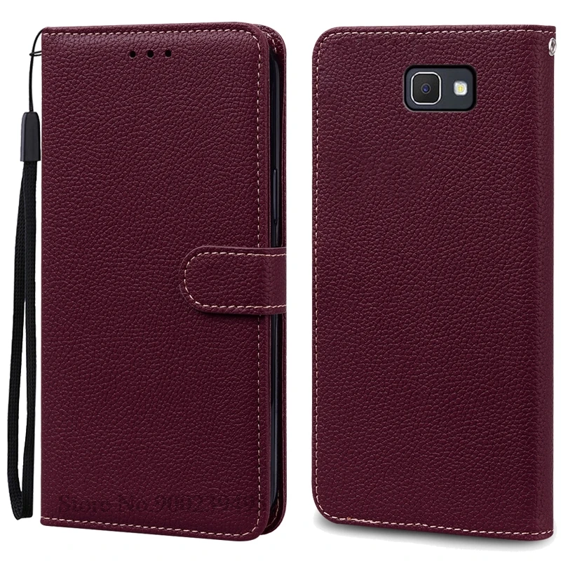 Leather Wallet Flip Cover for Samsung Galaxy J7 Prime