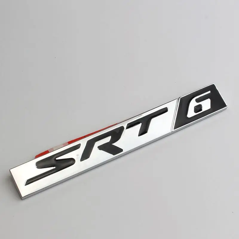 car decals Car sticker badge decal SRT8 metal sticker modified SRT6 car sticker For Dodge Coolbo 300C Platinum bumper stickers