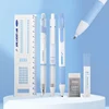 1Set Exam Set Press Neutral Pen 2B Automatic Pencil Rubber Ruler Six Stationery Items for Students 1