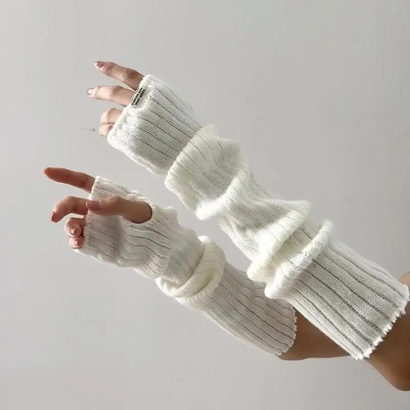 小物 fingerless gloves y2k opium archive 2 Pairs Y2K Star Gloves Autumn Winter Fingerless Star