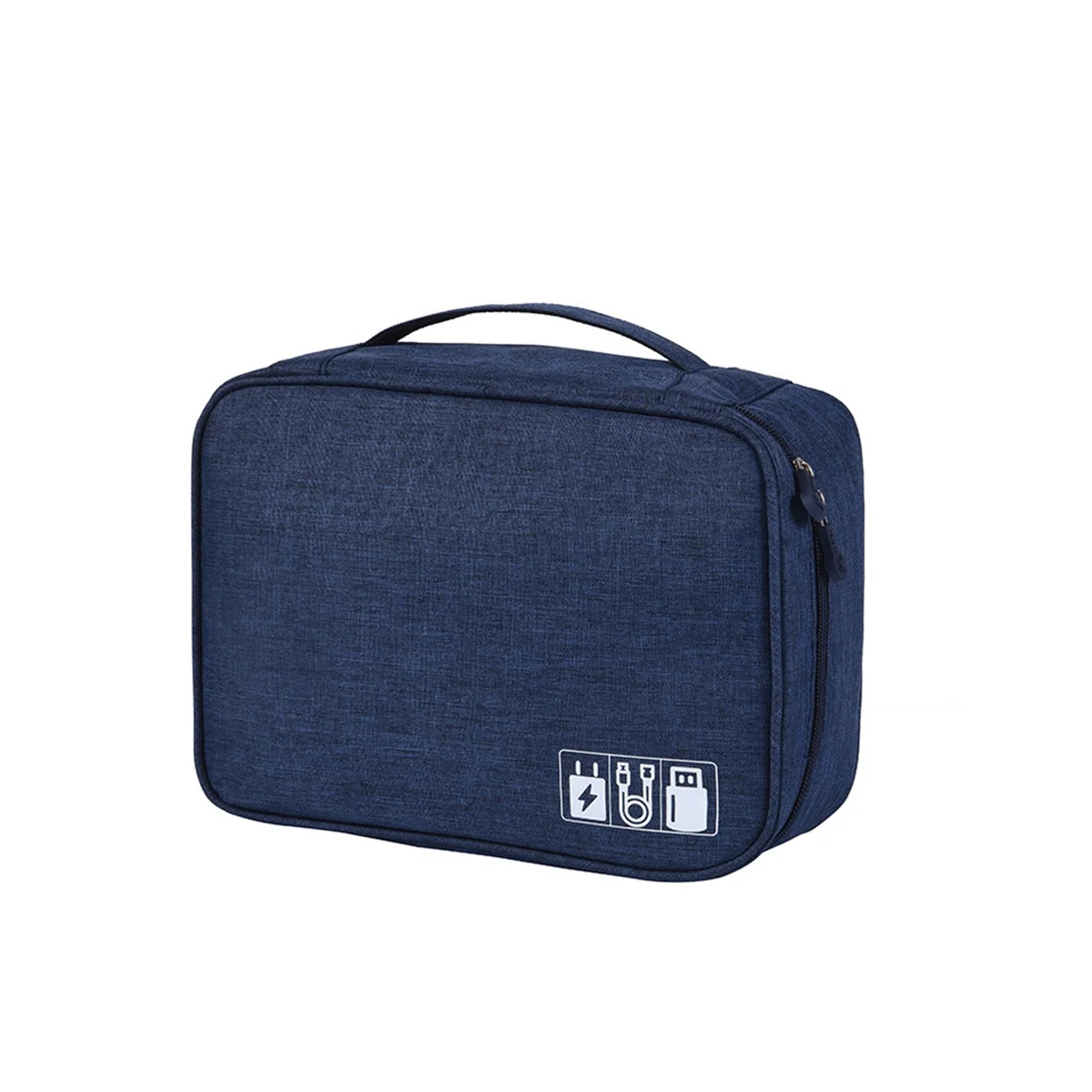 

2PCS Cable Storage Bag Waterproof Digital Electronic Organizer Travel Cable Bag Portable USB Data Line Storage,F