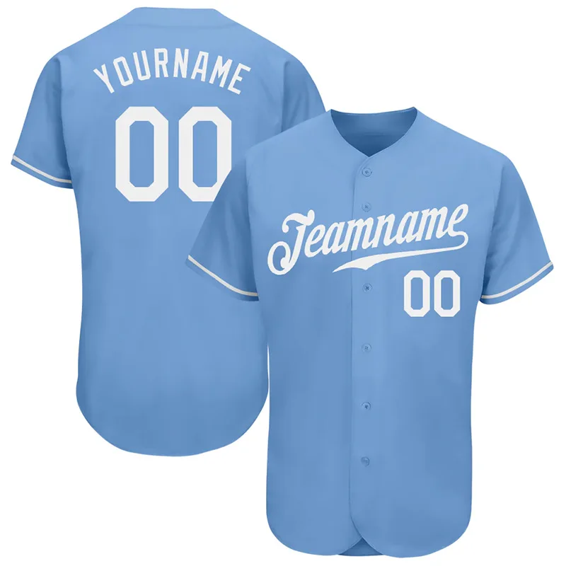 Blue Color Vintage Custom Baseball Jersey Shirt 3D Printed for Men and Women Shirt Sport Unisex Tops