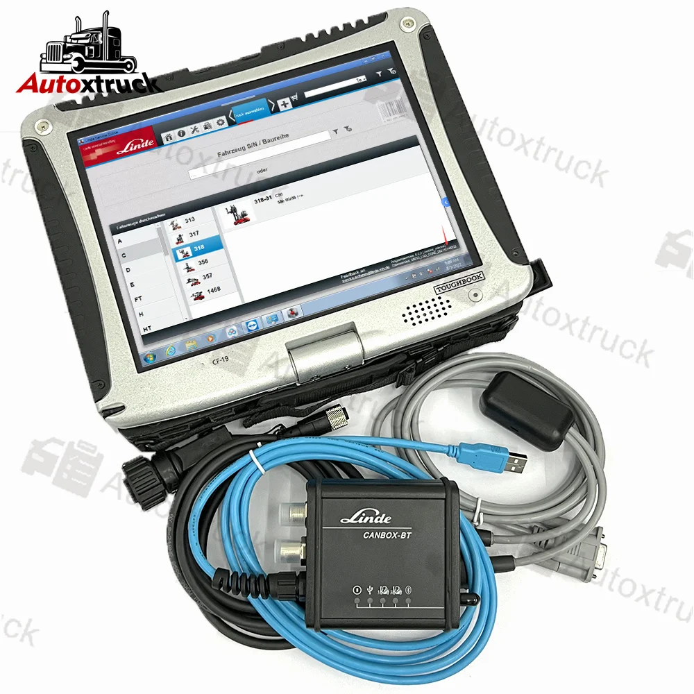 

Электрический грузовик CANBOX Для Linde Canbox BT CF19 Набор для ноутбука Pathfinder LSG Forklift Linde BT Профессиональный диагностический инструмент
