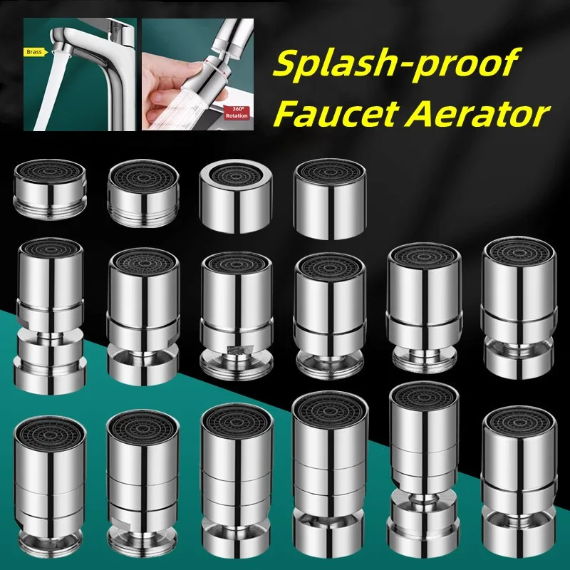 

360° Rotation Water Saving Faucet Aerator Extender Faucets Sprayer Tap Nozzle Splash-Proof Bubbler Kitchen Bathroom Accessories