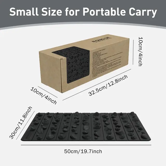 Foot Yoga Massage Acupressure Board Mat Muscle Relaxation Round Exercise Mat Fitness Foot Training Massage Acupressure Mat 6