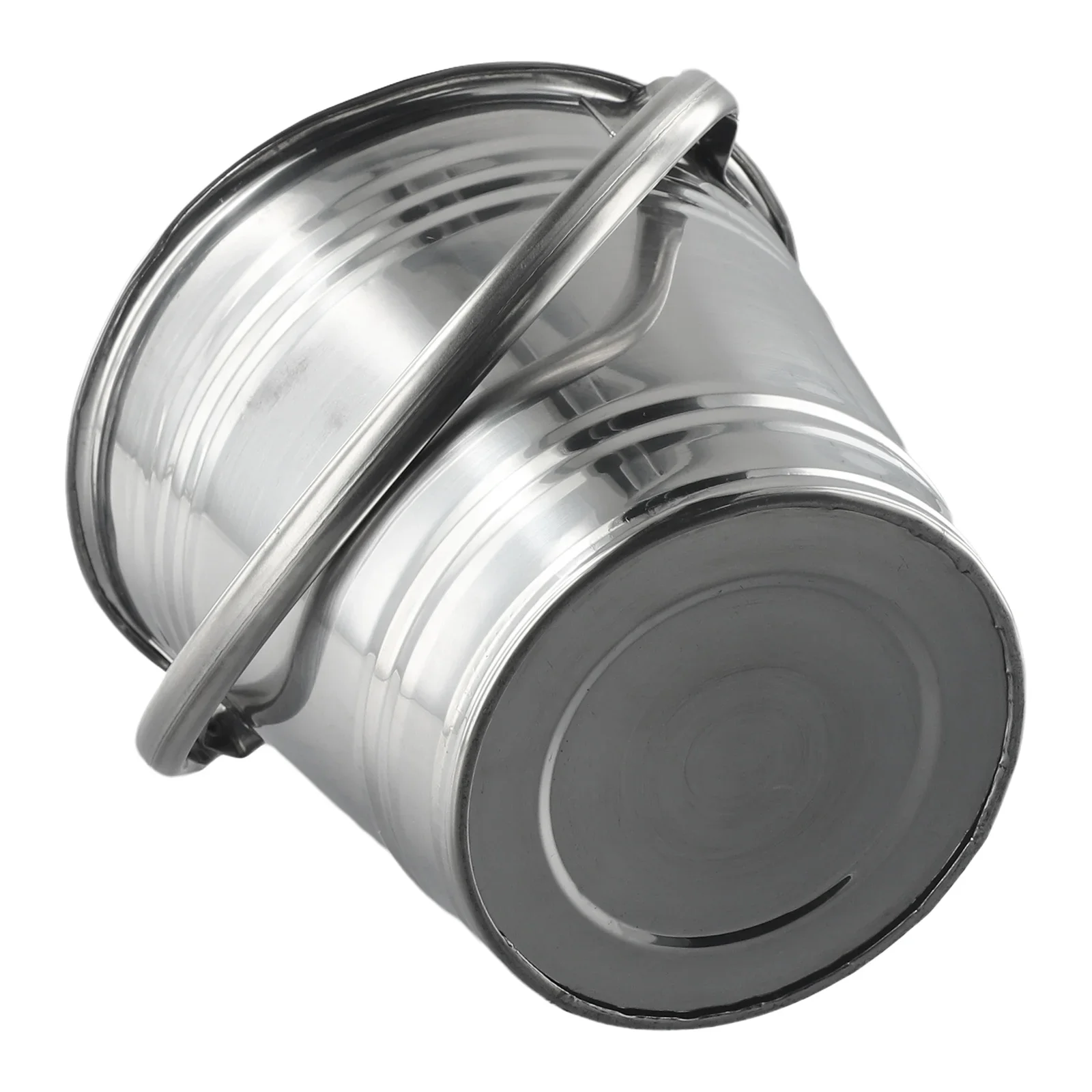 Portable 1.5L Ice Bucket Stainless Steel Outdoor Ice Container Wine Drinking Beer Cooler Tong for Party Cube Holder